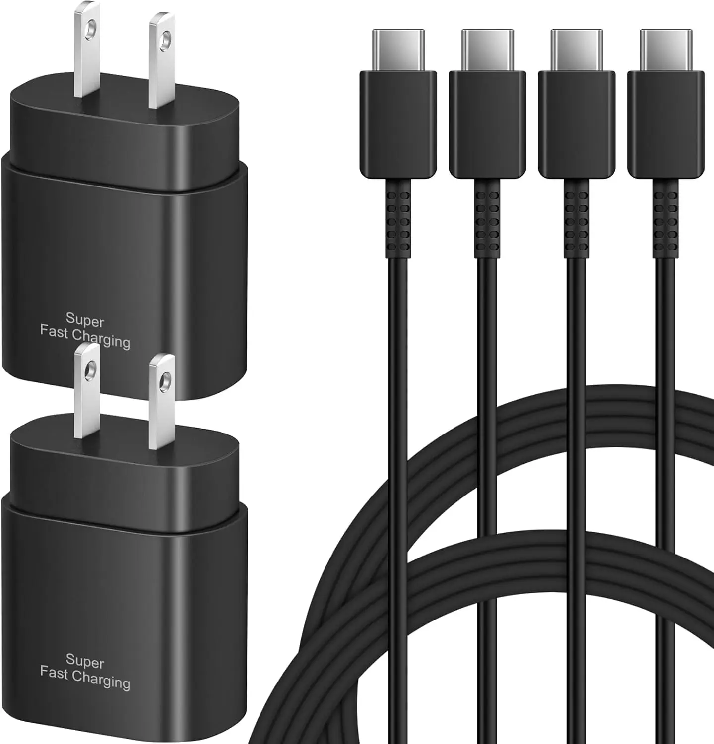 

25W USB C Charger Fast Charging for Samsung Galaxy S25/S24/S23/S22/Note 20 with 6Ft Type C Cable