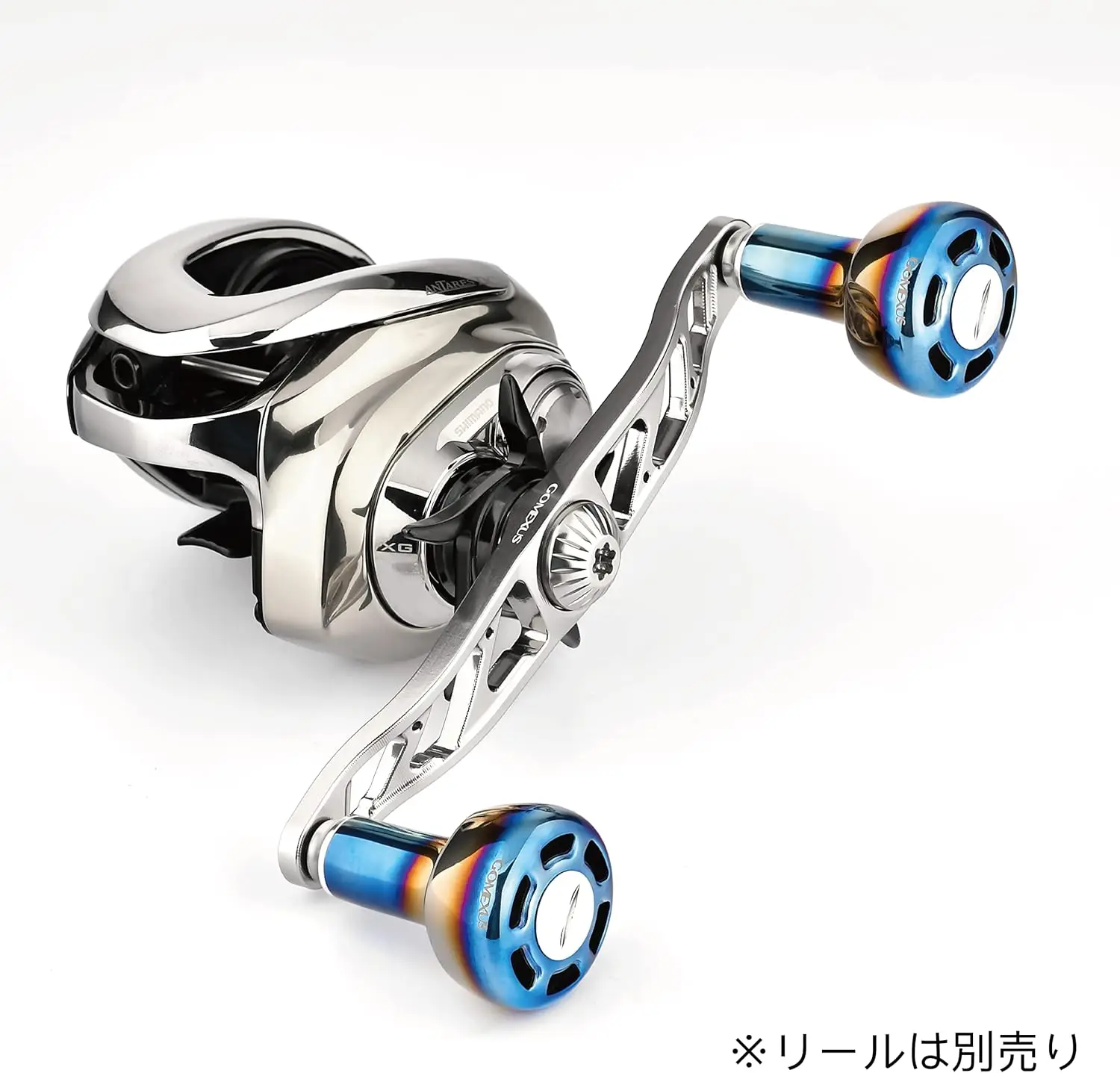 Gomexus 120mm Aluminium-Griff mit Titan-Knopf BDH-TA30 Ersatzteile für Baitcasting-Rollen Predator Power Fishing Tai Rubber – Detail 4