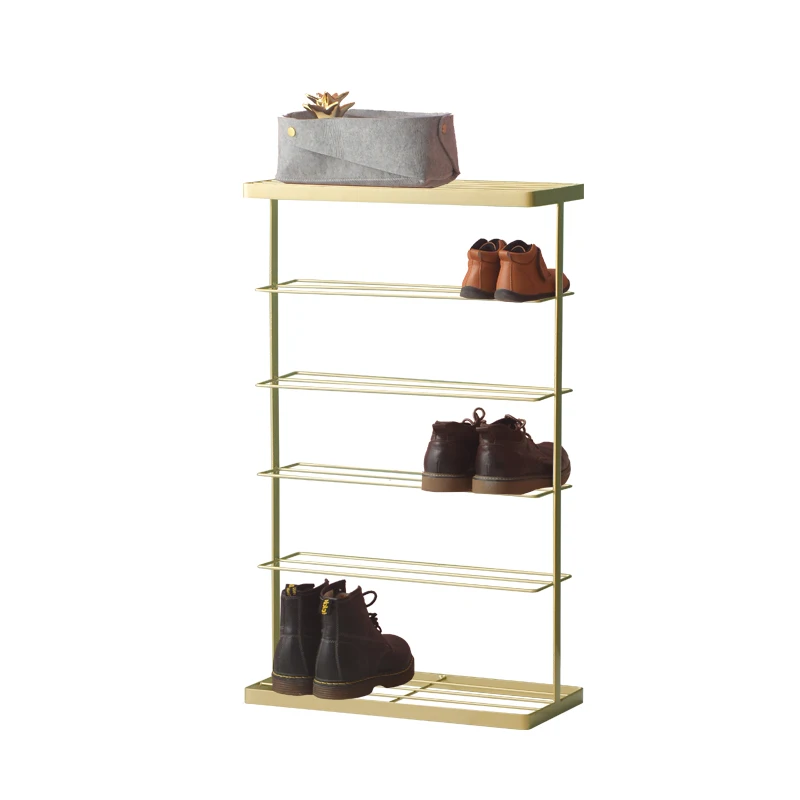 

Iron Fan Nordic style shoe rack, simple entrance, wrought iron metal shoe artifact, internet famous rack, good-looking indoor