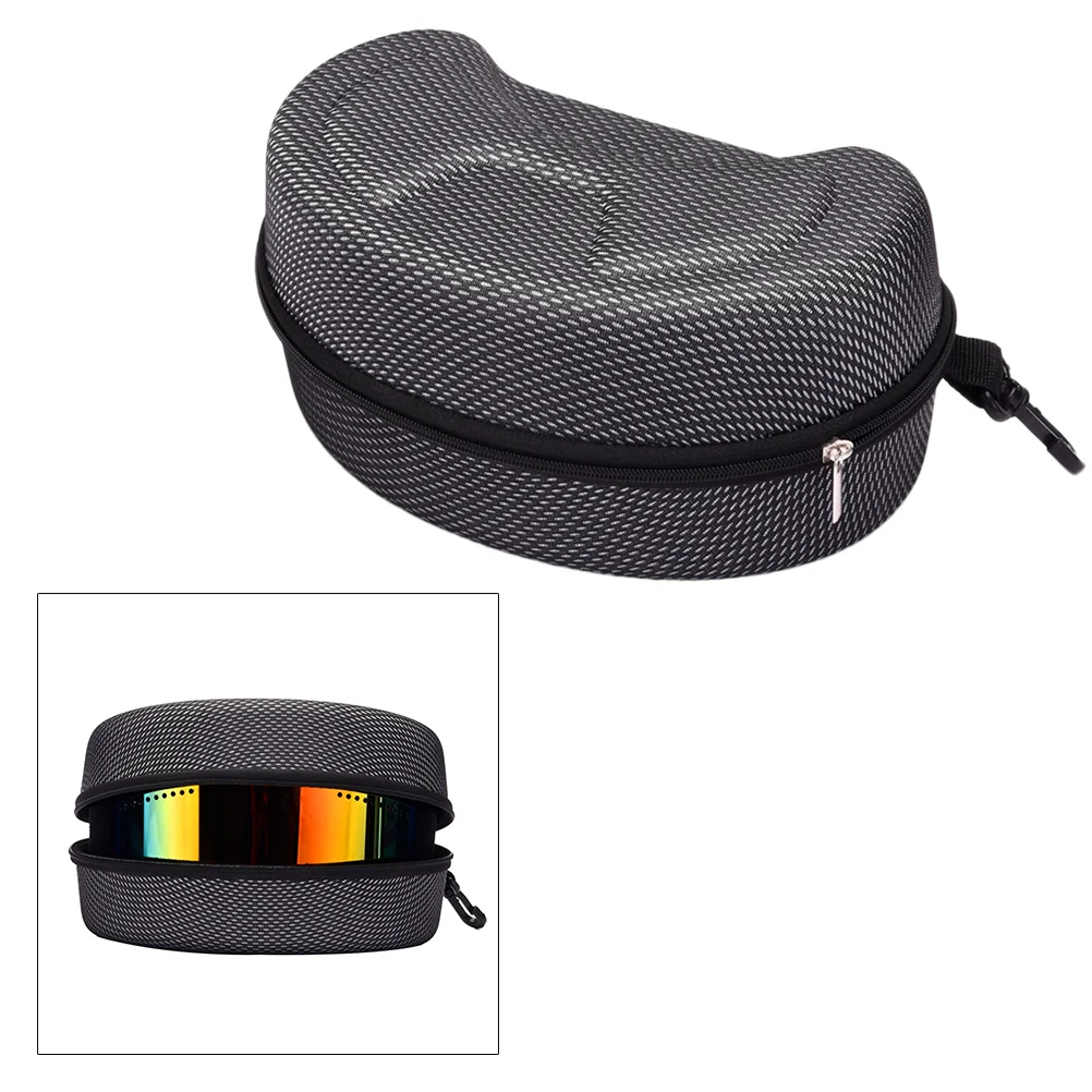 Large Cycling Eyewear Case Ski Goggles Box Shockproof Sunglasses Bag Motorcycle Bike Glasses Case Hard Zipper Box