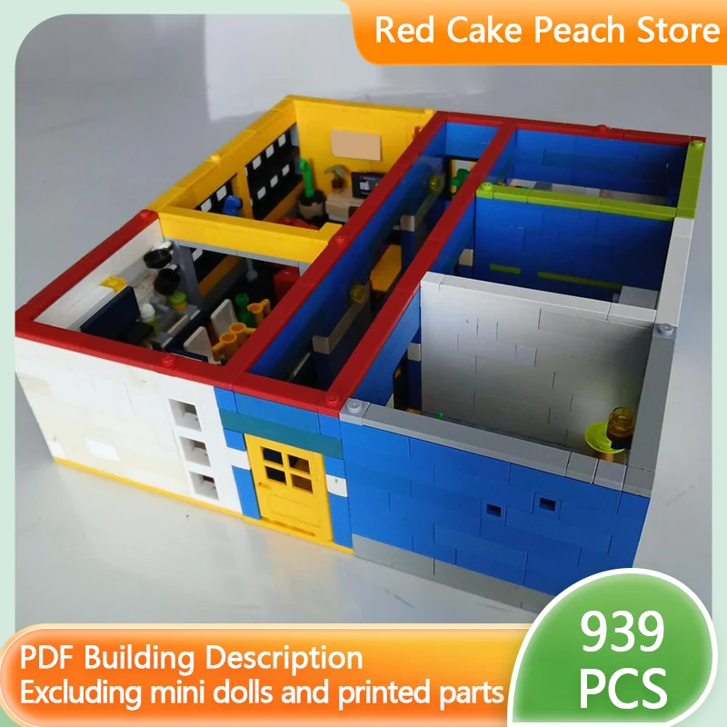 

Модель «Городская улица» MOC: Конструктор «Комнаты дома», модульная технология, развивающая игрушка для детей, подарок на праздник, набор для сборки