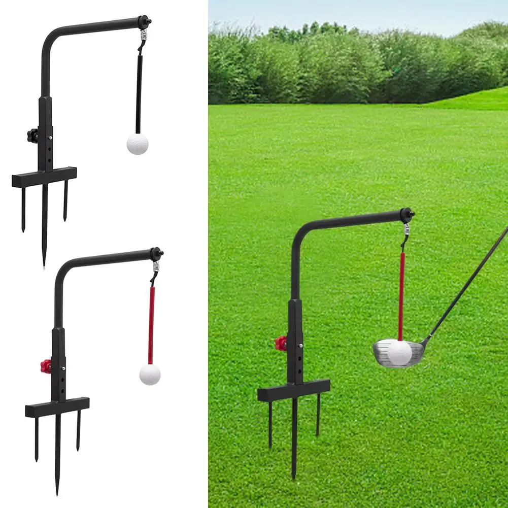 

Golf Swing Trainer Golf Practice Groover Golf Swing Putting Rod Practice Tools Aids Adjustable Golf Swivel Hanger for Begin X4L2