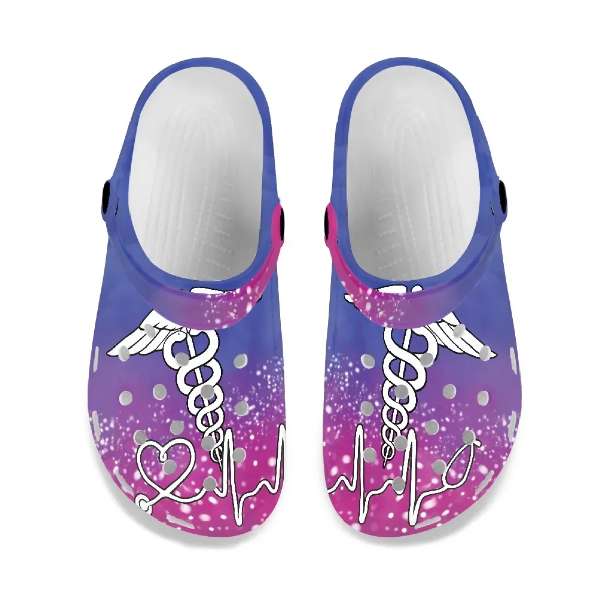 EMT Pattern Women Soft Sandals Casual Indoor Slippers Hospital Worker Nursing Shoes For Unisex EVA Non-Slip Clogs