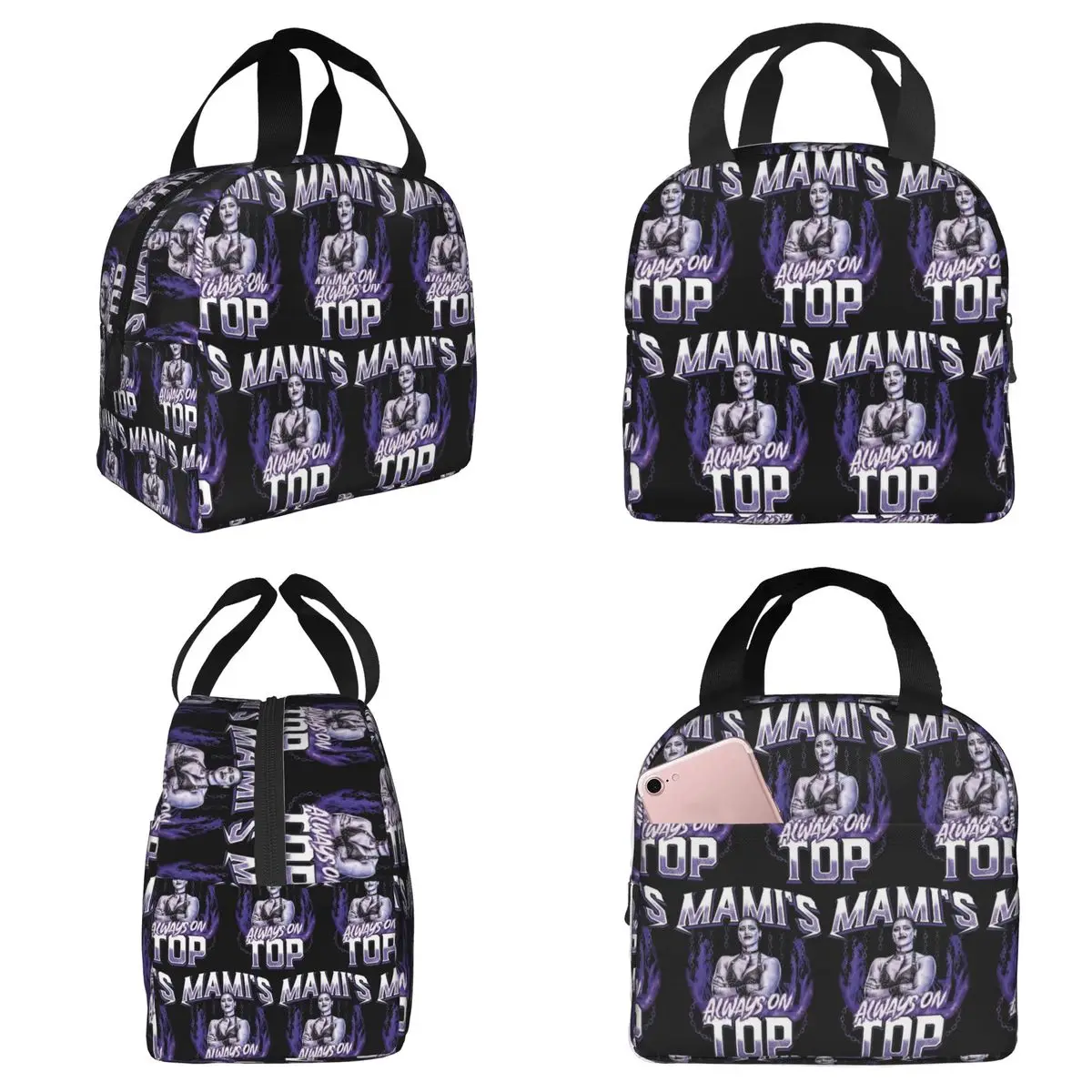 Rhea Ripley Insulated Lunch Bag for Kids School Cooler Thermal Food Box Tote Portable Lunch Boxes Container