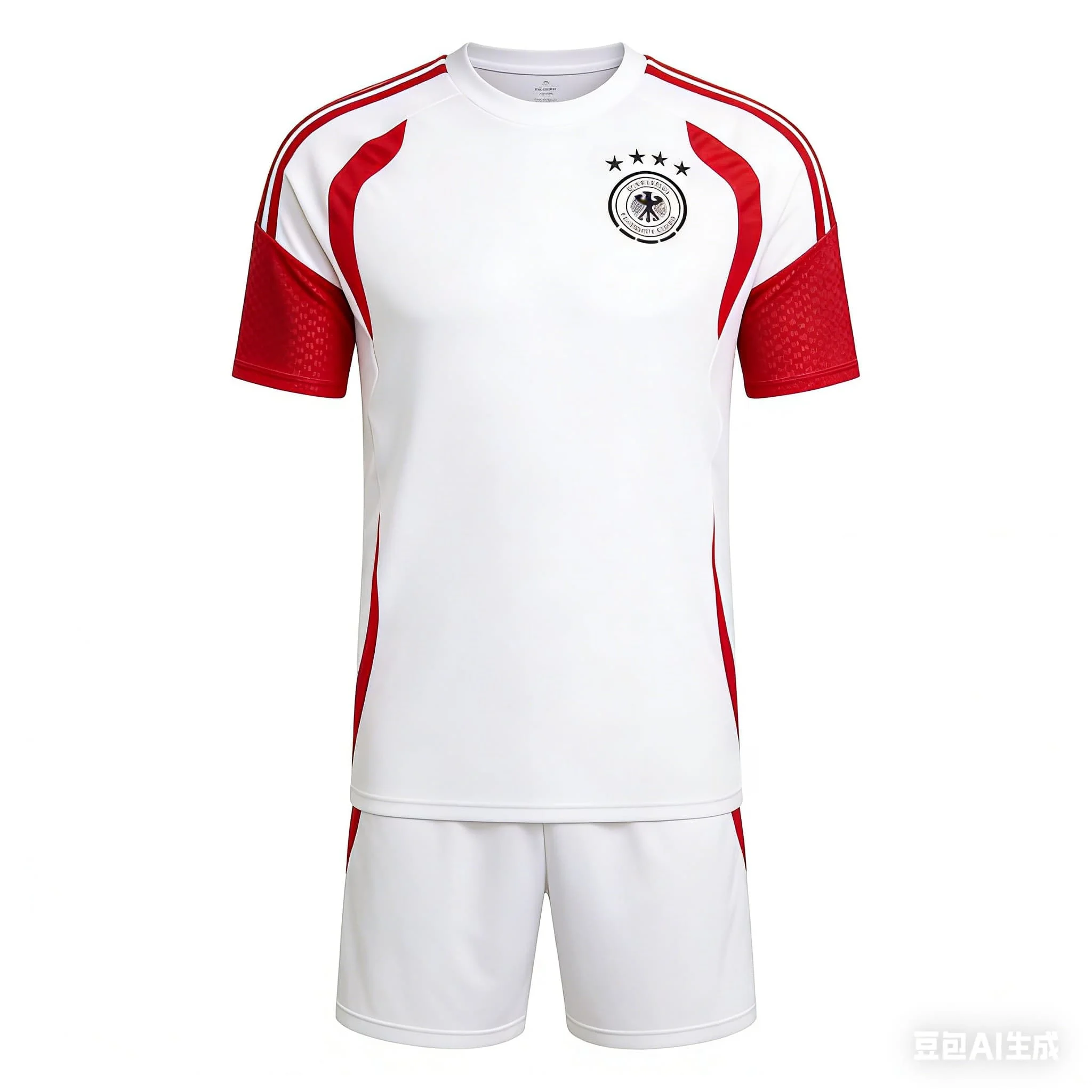 

2026 Hot Selling Printed T-shirt Set Germany Jersey Quick Drying Sweat Absorbing Sports Top Men Comfort Family Matching