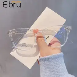 Elbru Anti-Blaulicht Myopie Brille Rahmen Männer Frauen transparente Seh schutz Brille Unisex nicht verschreibung pflicht ige Brille