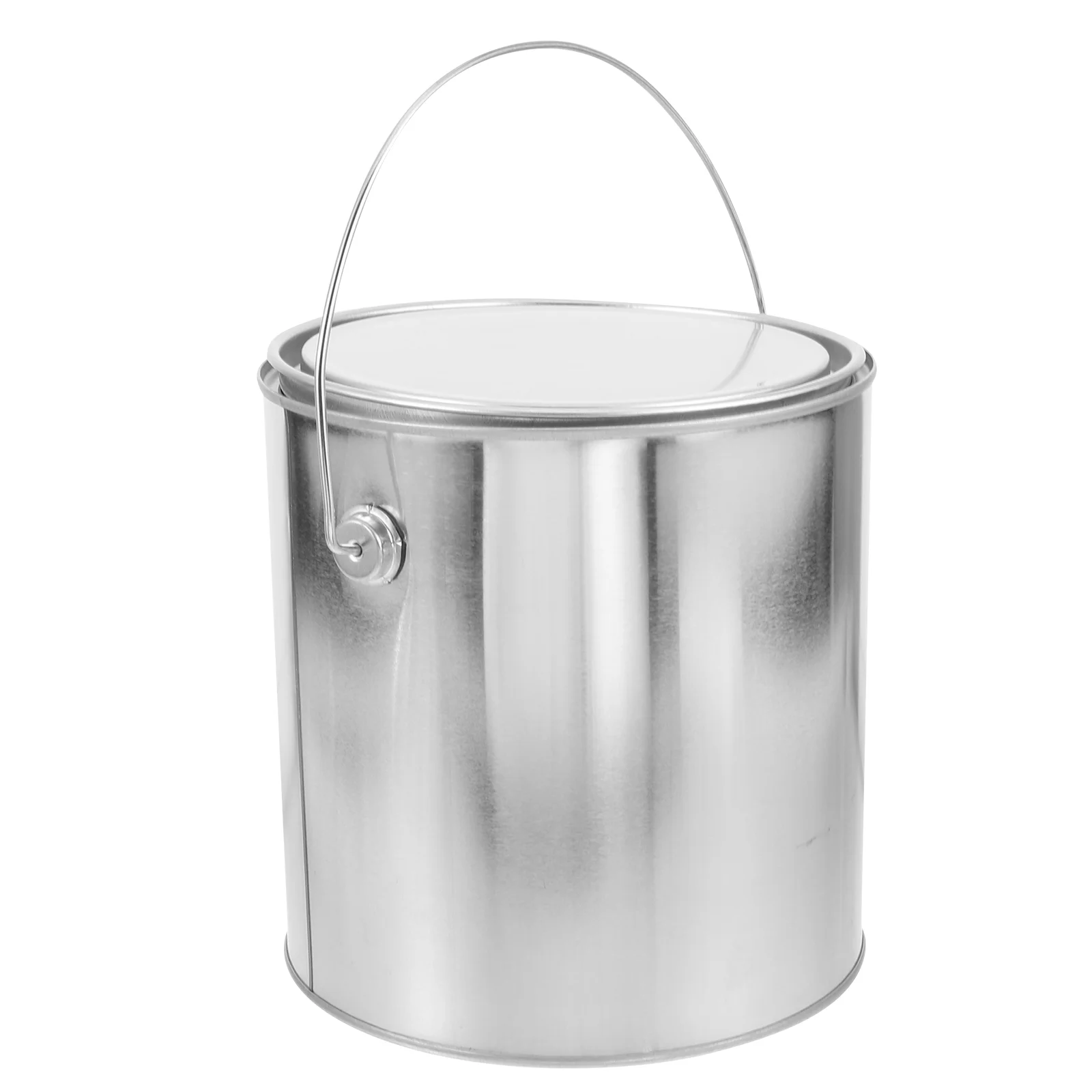 

Paint Bucket Metal Storage Cans Thicken Pails Tinplate Buckets for Painting with Handle