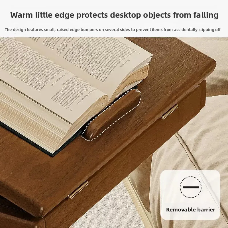 غرفة معيشة قابلة للإزالة مع عجلات جانبية لطاولة القهوة وغرفة النوم وخزانة بجانب السرير #4