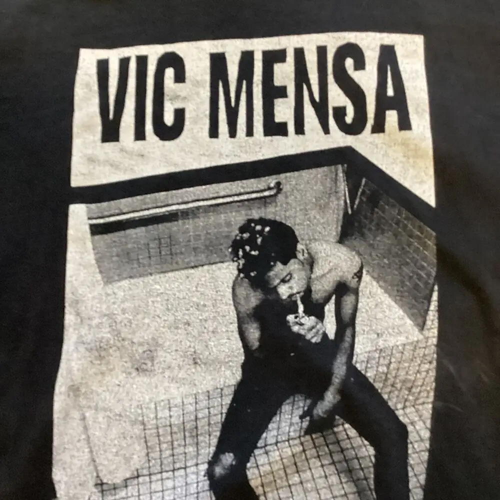 Vic Mensa Vintage T-shirt Rare Blk M/L Rapper Short Sleeve Tops Tees Cotton Print Tshirts