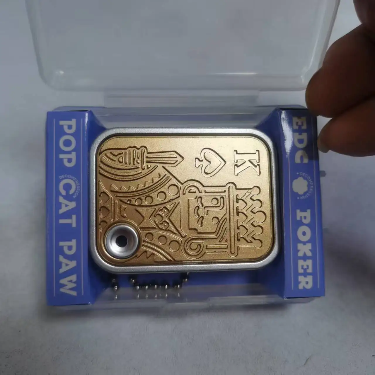 

Механическая карта, декомпрессионная игрушка, кошачий коготь, сегментированный сплав, мини-карта, толкающая декомпрессионная игрушка, вращающаяся игрушка для покера на кончиках пальцев