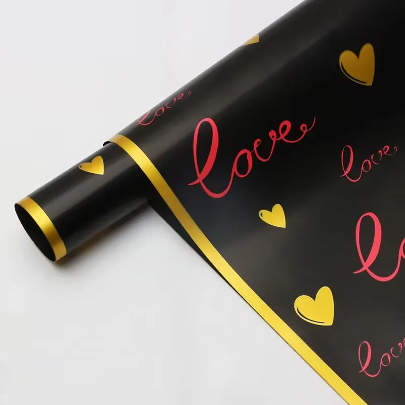 20sheets Love Flower Wrapping Paper Korean Style  Gift Rose Packing Florist Bouquet Wrapping Materia view 3