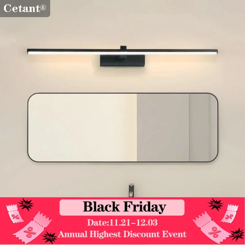 LED Mirror Front Lamp 40/60/80/100cm Long Strip Wall Lamp For Bathroom Washroom Kitchen Home Dresser Decor Led Lighting Lustre