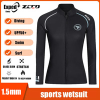 ZCCO Scuba Spearfishing Snorkeling Surfing Coat Winter Deepwater Thermal Swimwear Women 1.5MM Neoprene Wetsuit Men Diving Jacket