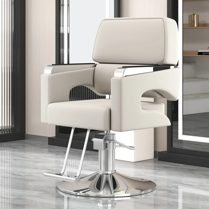 

Modern simple hair salon chair barber shop perm, dye and cut rotating lift hair salon comfortable leather salon chair