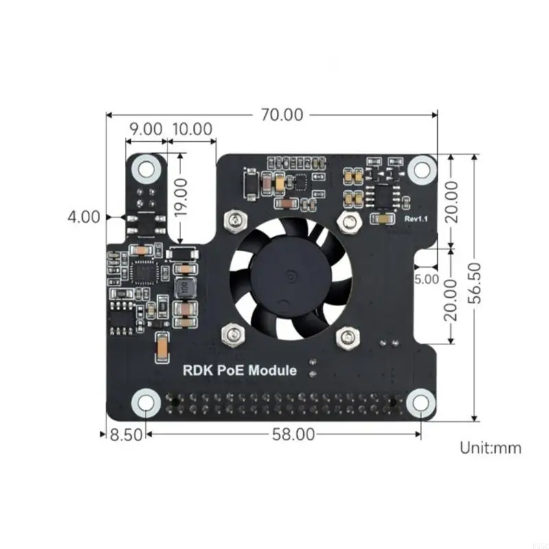 U55C Power Over Ethernet Wyprzedaż dla RDK wentylatorem chłodzącym Onboards
