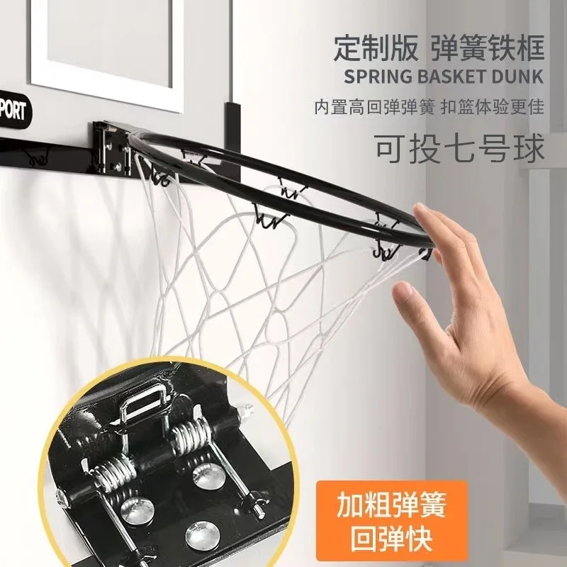 折りたたみ式バスケットボールフレーム 投げ込み式バスケットボールスタンド 壁掛けバスケット 壁掛け式 家庭用 室内用 穴あけ不要