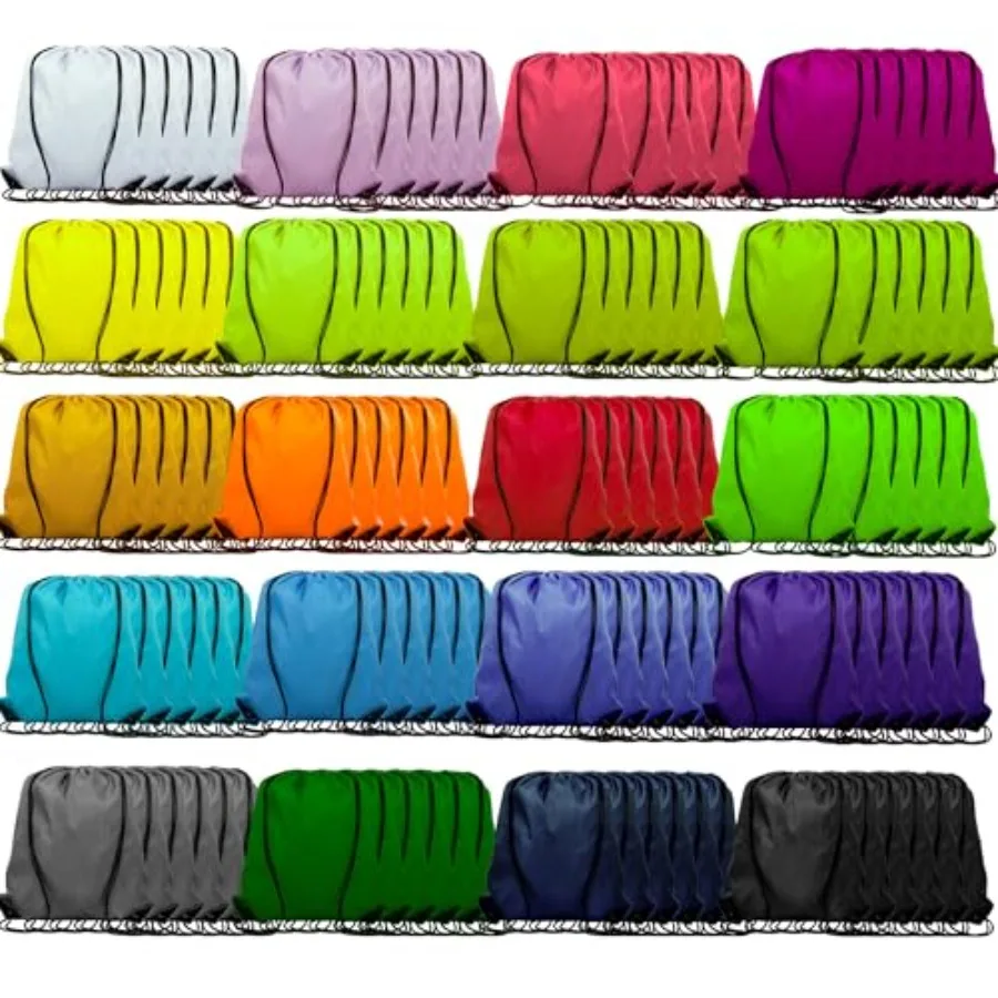 

Drawstring Backpack Bags Sports Sackpack Bulk Cinch Gym Bag For Women Men Outdoor Sports Backpack Multicolor 120Pcs20 Colors -