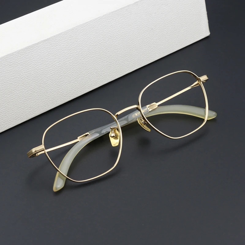 Buffalo Horn Titanium Glasses Frame Men Women Retro Myopia Reading Optical Eyewear Prescription Eyeglasses Frames Spectacles