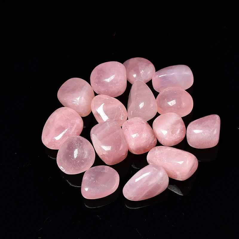 15-30mm Natural Rose Quartz Rolling Stones Gravel Quartz Minerals Specimen Size 10-30mm Healing Stone Aquarium Home Decor Gifts