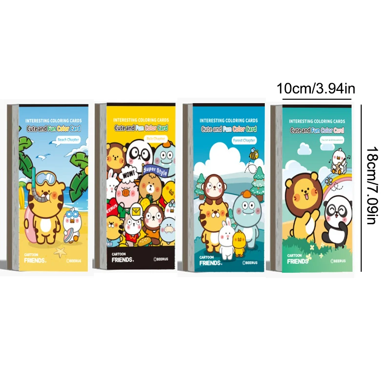 Mini Paint Pad Watercolour Paint Pad Coloring Books Pocket Watercolor Painting Book For Adults And Children 21-Pages ﻿