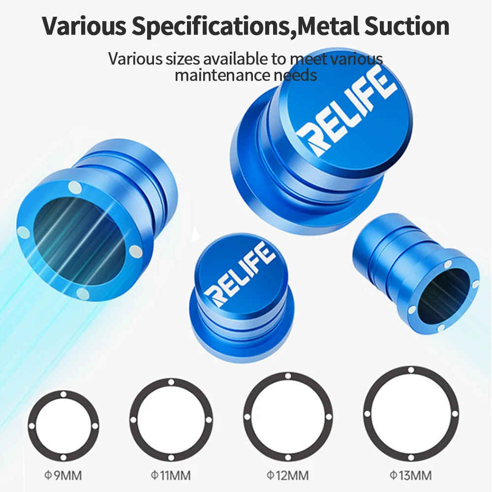 RELIFE RL-099 13/12/11/9mm Metal Magnetic Lens Protector Blue Light Cover Anti Scratch Camera for Phone Maintenance Repair Tool
