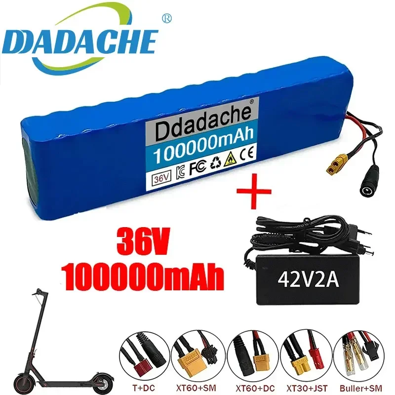 10S3P 36V 100Ah 18650 Rechargeable Lithium Battery Pack 1000W Power Modified Bicycle electric scooter Vehicle with BMS