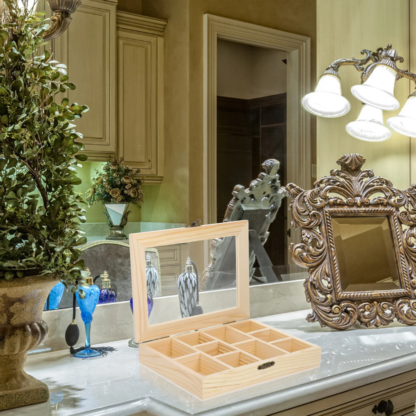 

Детская шкатулка для драгоценностей своими руками, незавершенный деревянный отсек, набор для рукоделия для детей, деревянный органайзер для хранения, пустая коробка-головоломка, сейф