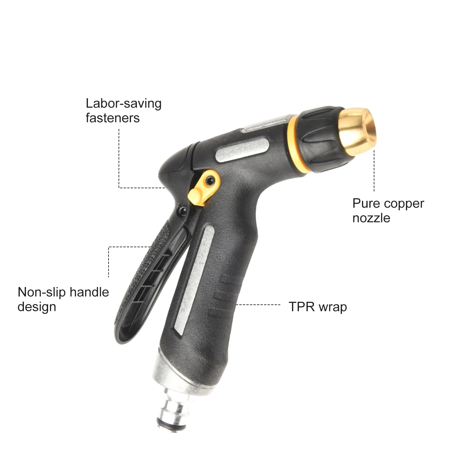 Household Cleaning Car Wash Tool Irrigation Supplies Aluminum Alloy Complex Processing Fine Workmanship Labor-saving Buckle