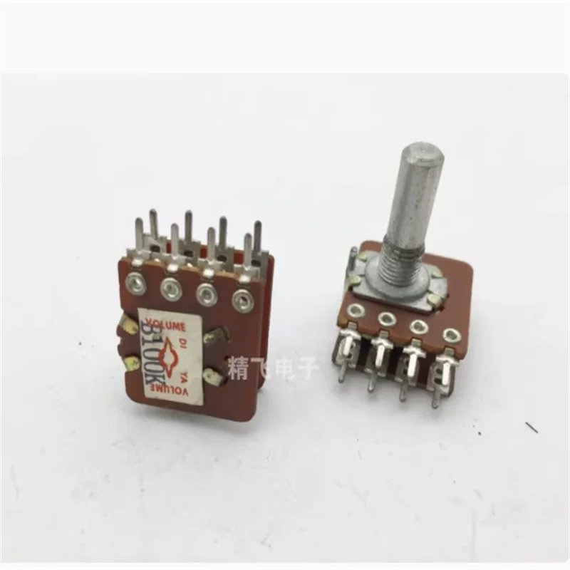 1 PCS Taiwan Songhui RK16 dual potentiometer B100K * 2 with shaft 41 positioning shaft length 20 circular shaft