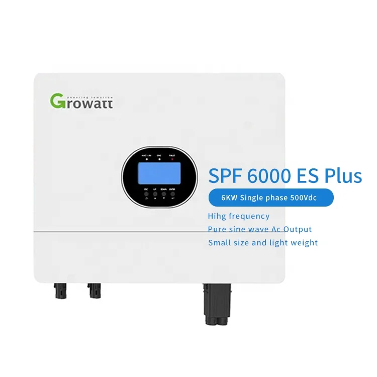 Solar Energy Products Growatt SPF 6000 ES Plus 6kW 6000W 6000VA Single Phase Off Grid  Solar Inverter For Solar System