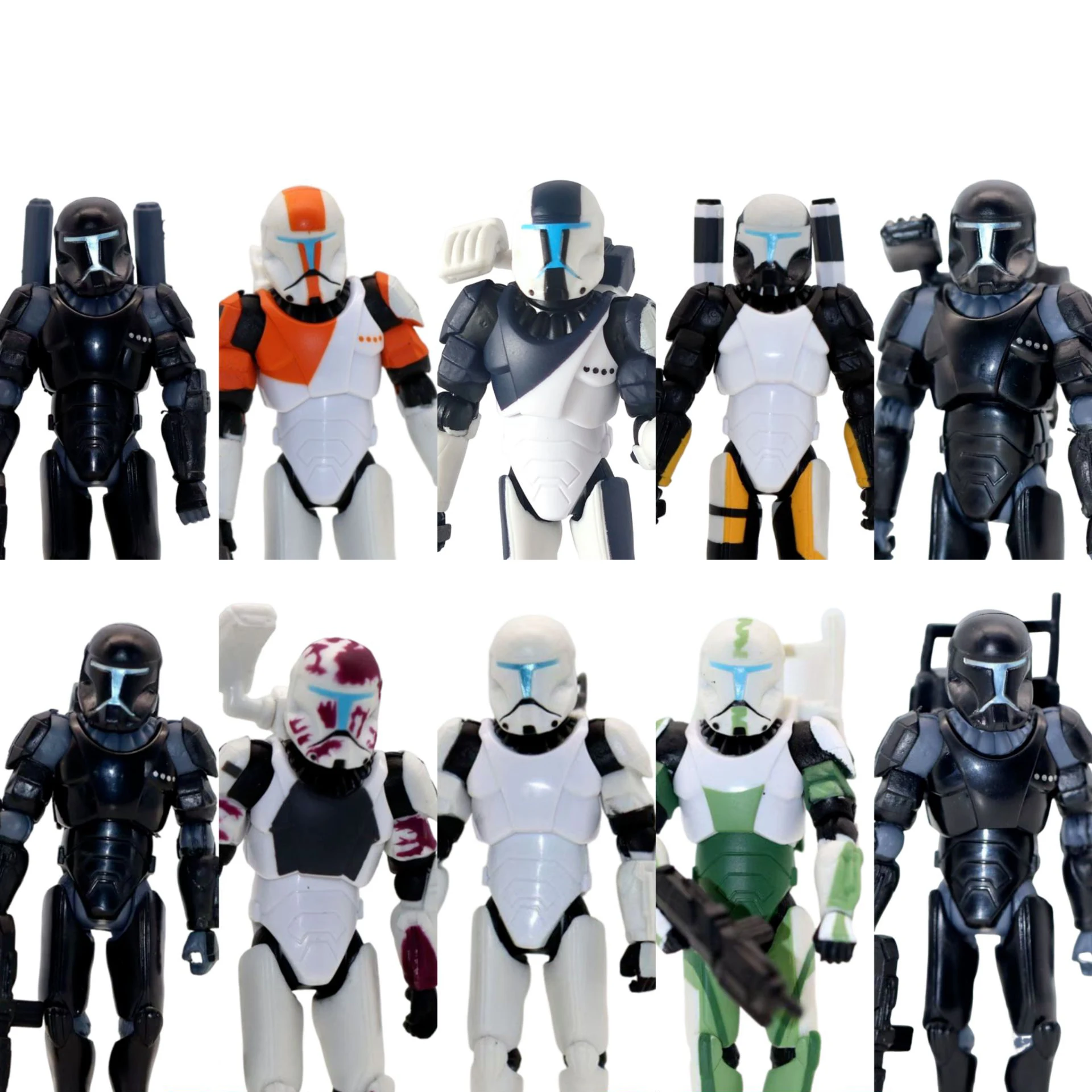 Figura de Ação Solta Star Wars Clone Wars Commando FI Skirata Fixer Boss Scorch Sev Omega Squad 3.75 polegadas