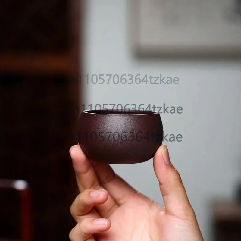 1 Stück Yixing Lila Ton Teetasse Handgefertigte Teeschale Teetasse Chinesisches Tee-Set