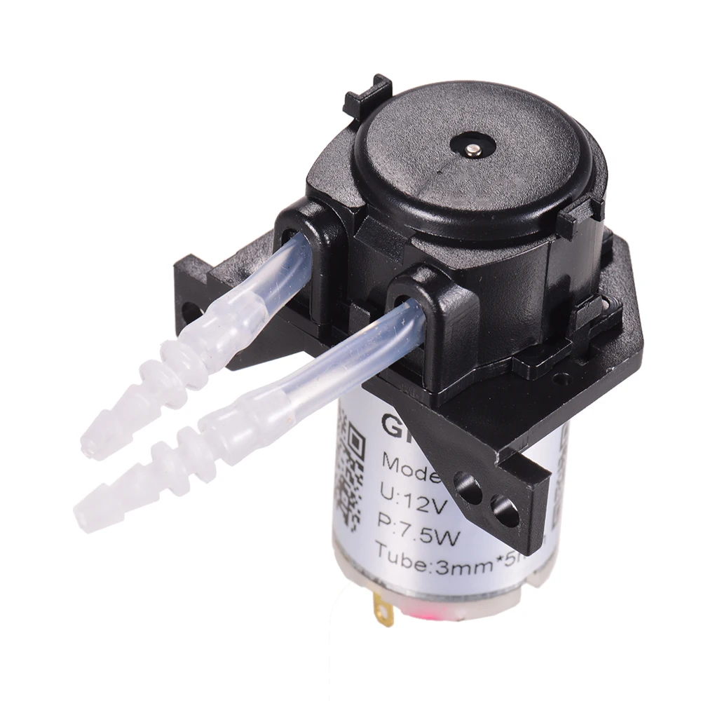 GROTHEN DC 12V Dosing Pump Peristaltic Pump Mini Water Liquid Pump Peristaltic Tube Head Self-Priming Function for Aquarium Lab