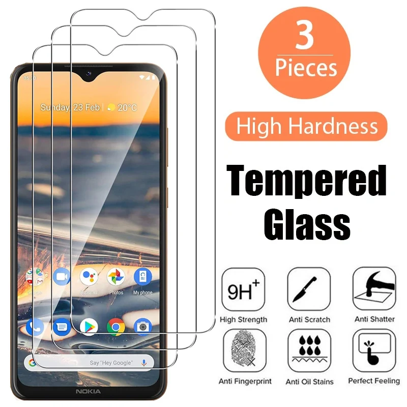 3Pcs Tempered Glass For Nokia C10 C20 C31 C21 Plus Screen Protector For Nokia G42 G10 G20 G30 G50 G60 G11 G21 X10 X20 X30 Film