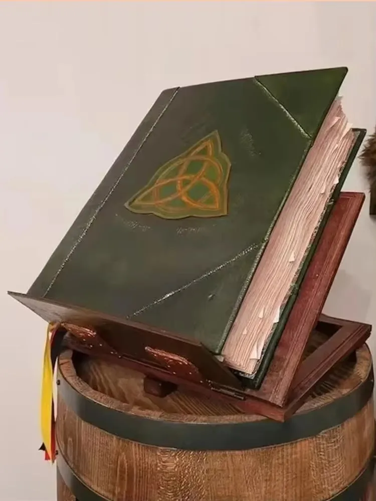 Charmed Book of Shadows Vintage Green Cover Magic Book 350 Pages Spell Record Spellbook Stories Bound Journal Vintage Magic Gift