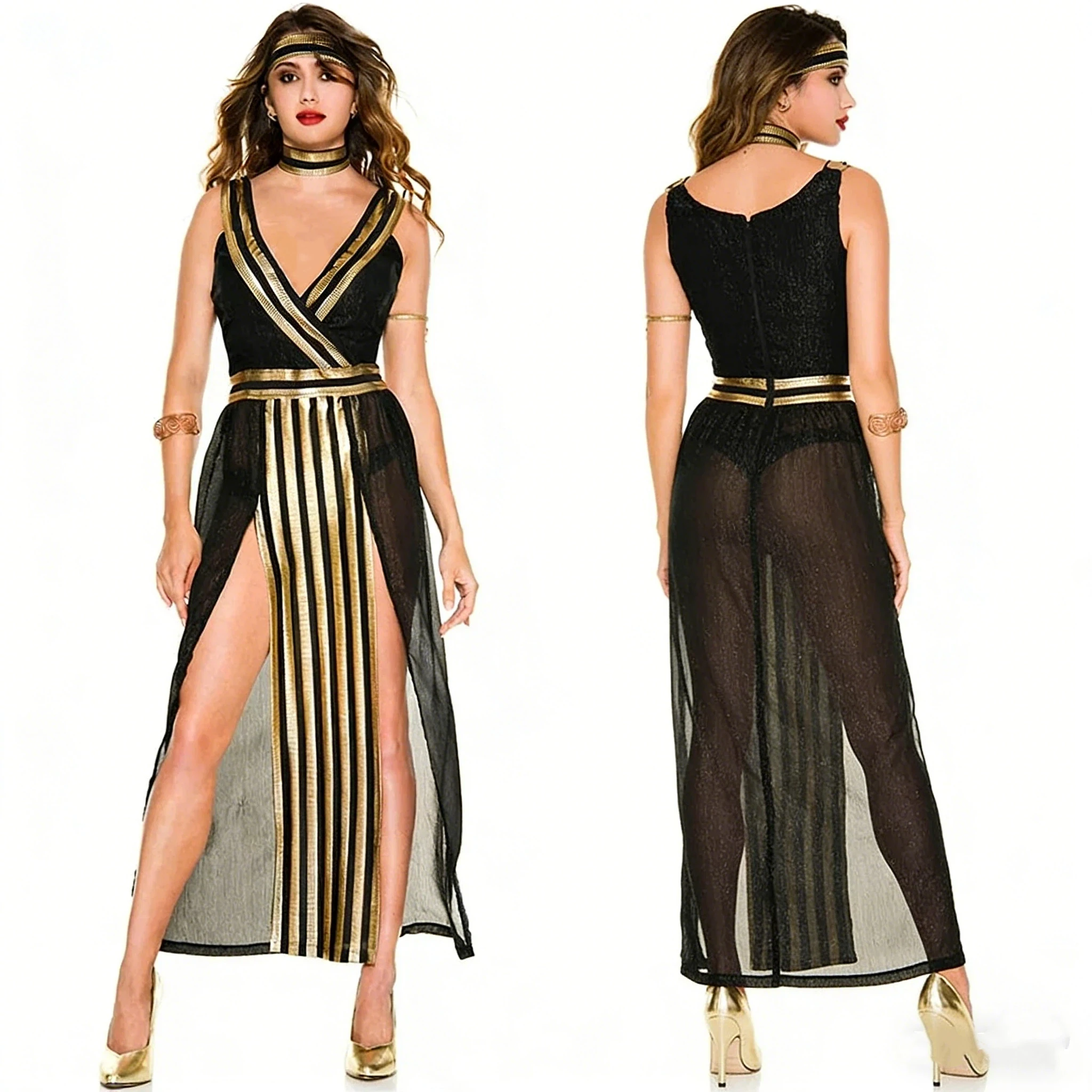 

Sexy Lady Carnival Party Halloween Ancient Egyptian Pharaoh Costume Women Adult Egypt Queen Cosplay Costumes