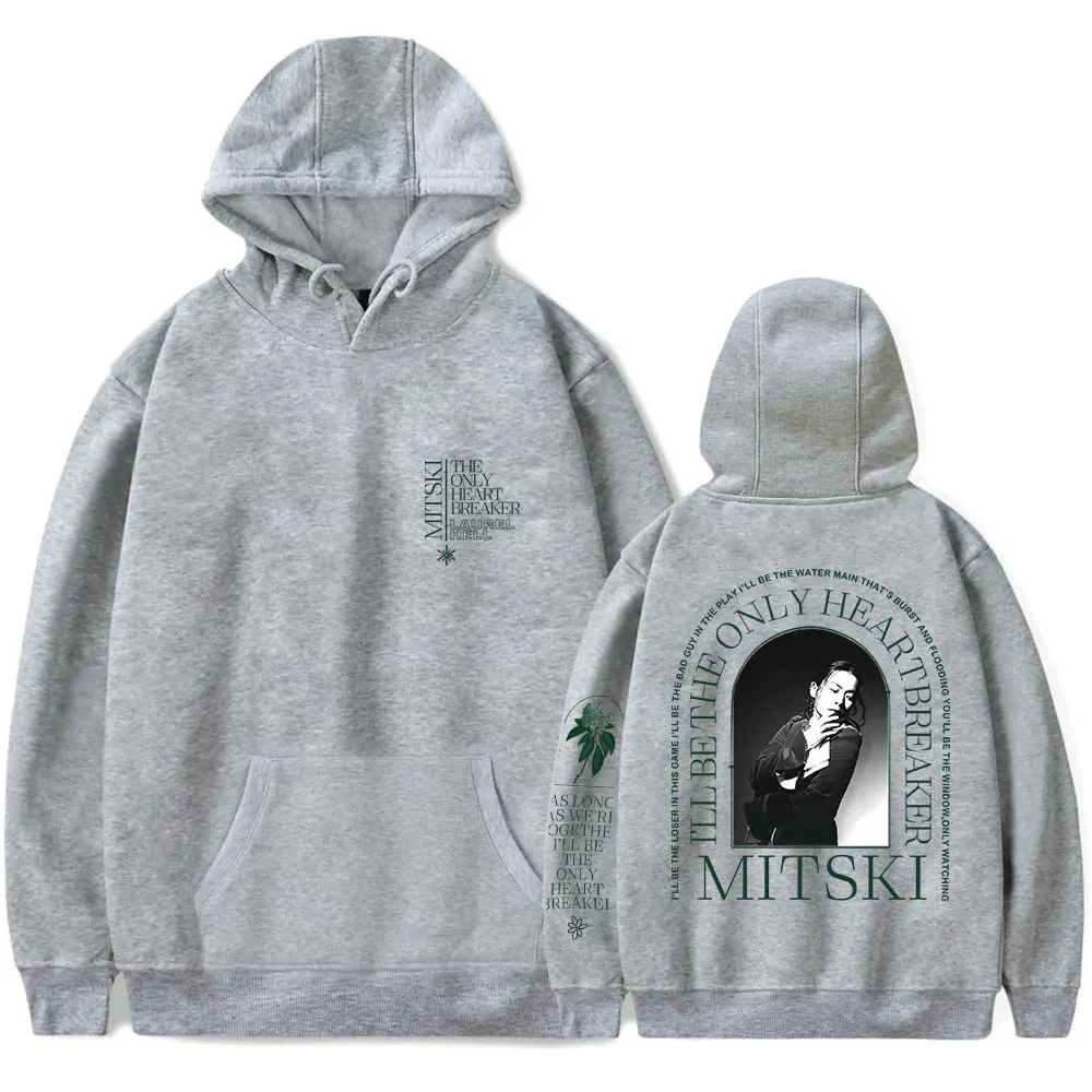 Mitski Miyawaki Merch The Only Heartbreaker 후드, 새로운 앨범 스웻셔츠, 여성 남성 패션 캐주얼 긴팔 티셔츠