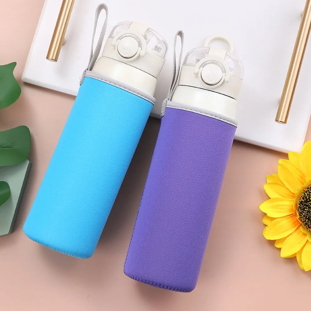 Neoprene Vacuum Cup Insulator Sleeve Collapsible Insulated Bottle Sleeve Bag Elastic Protective Water Bottle Carrier DIY