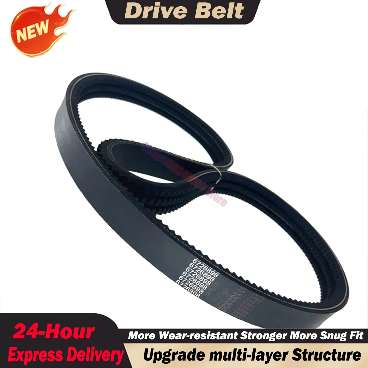 6726898 Engine Drive Walking Belt For Bobcat Skid Excavator S150 753 763 773 Wear Resistant
