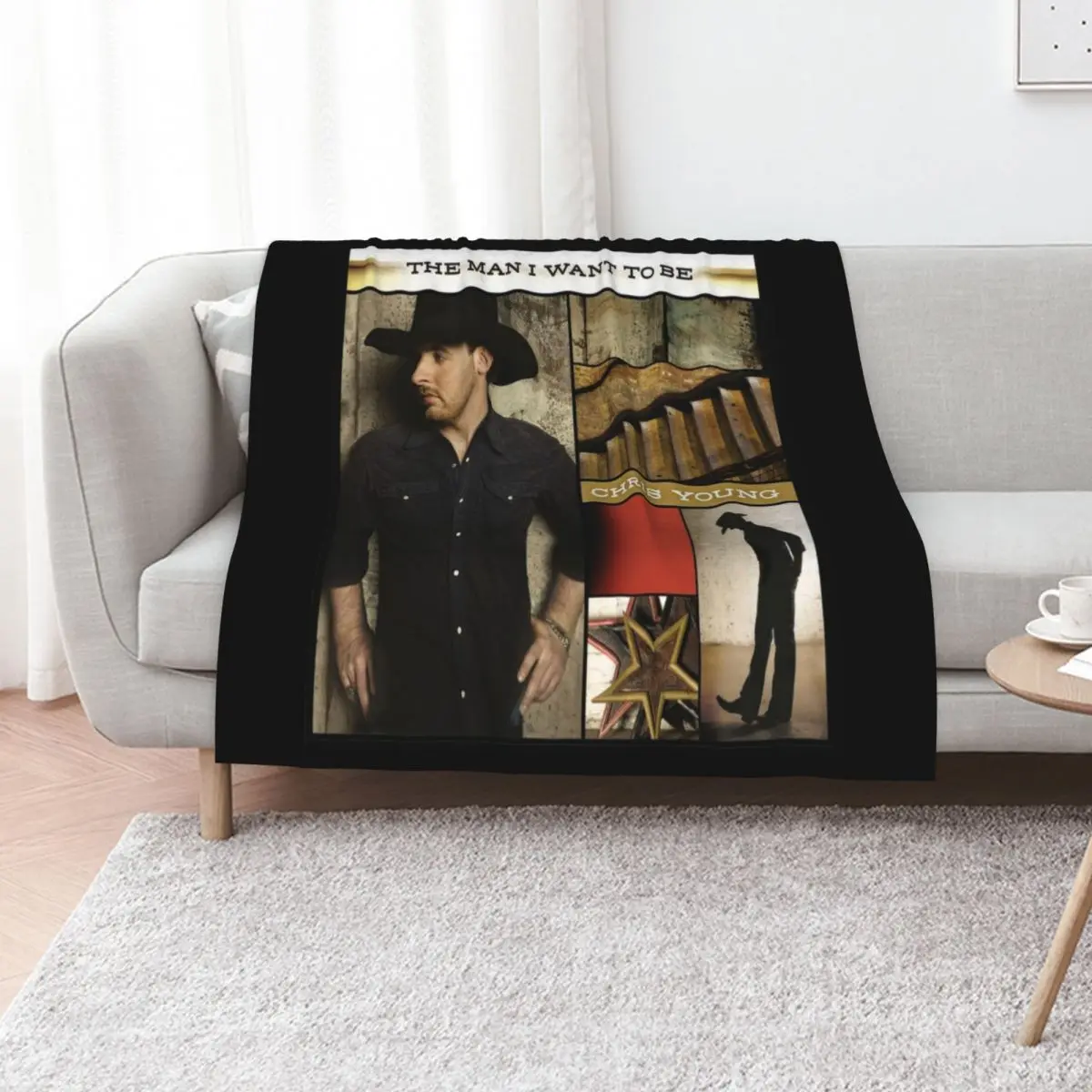 

Chris Young the man i want to be Throw Blanket Sleeping Bag Soft Flannels Stuffeds Blankets