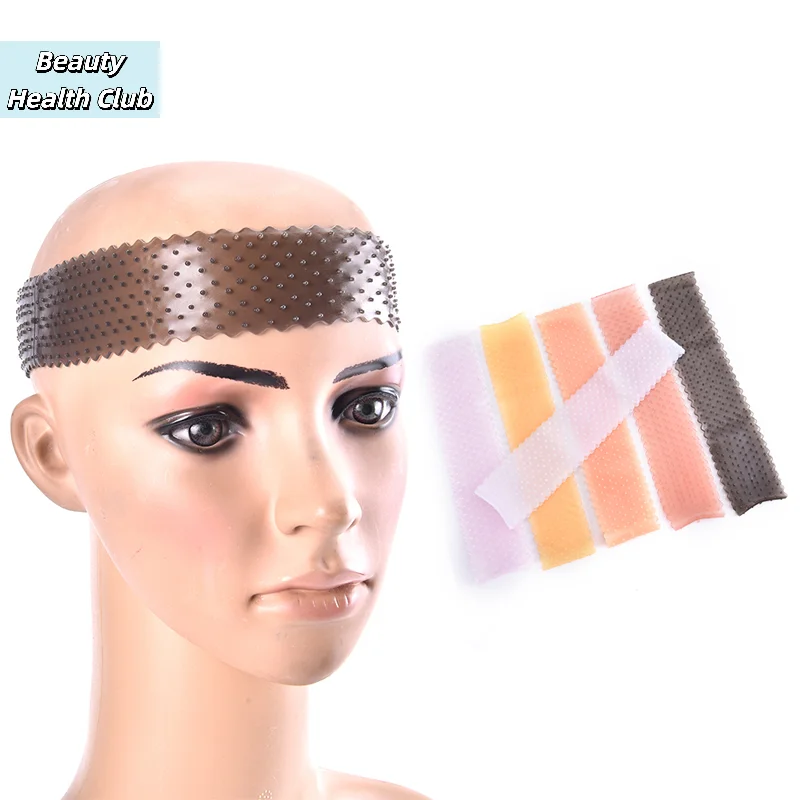 【1PC Non Slip Wig Grip Headband Transparent Silicone Wig Band Wig Secure Wig Gripper】