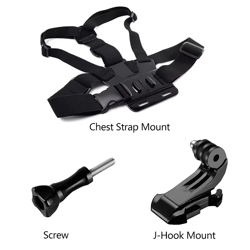 Alles-in-één actiecamera-accessoireset Hoofdband Borstband Mount Verstelbaar voor GoPro Hero Telefoon Osmo SJCAM AKASO insta360