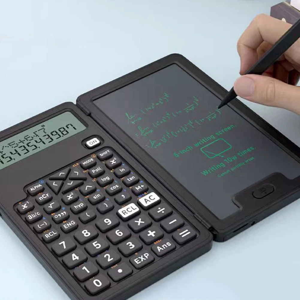 Calculator With Writing Board 12 Digits LCD Display Function Calculator Portable Calculator For Office School And Home