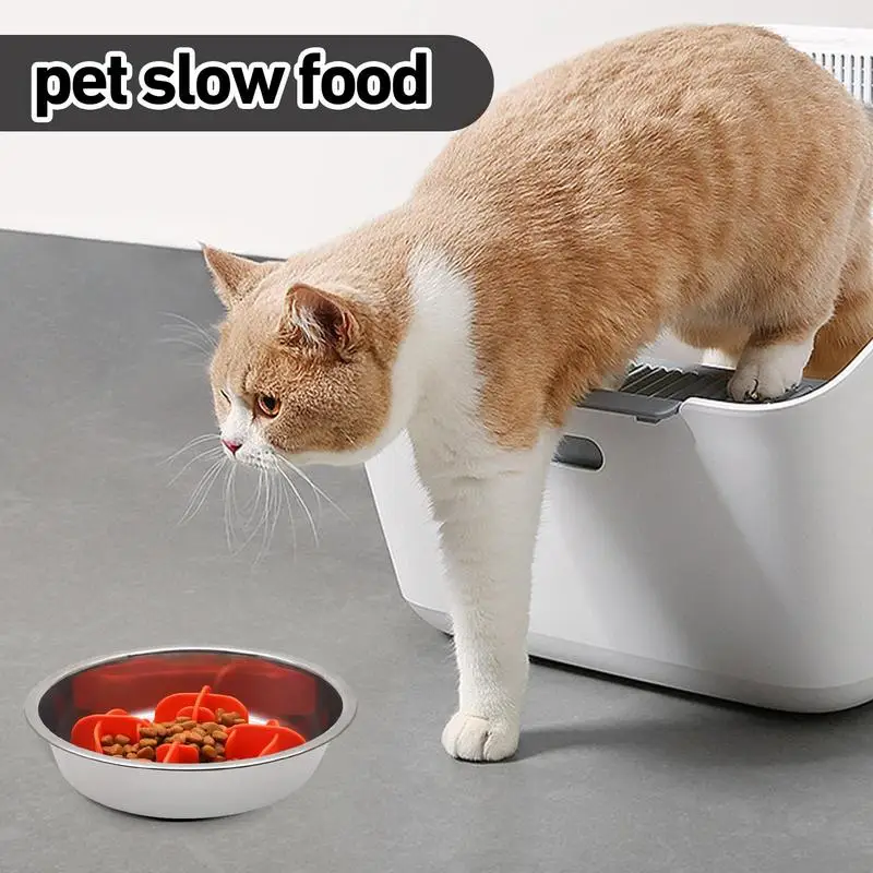 Slow Feeder Dog Bowls Silicone Slow Feeder Dog Bowl Anti Gulping Healthy Eating Raised Dog Bowl Pet Bowl Slow Eating Dog Bowl