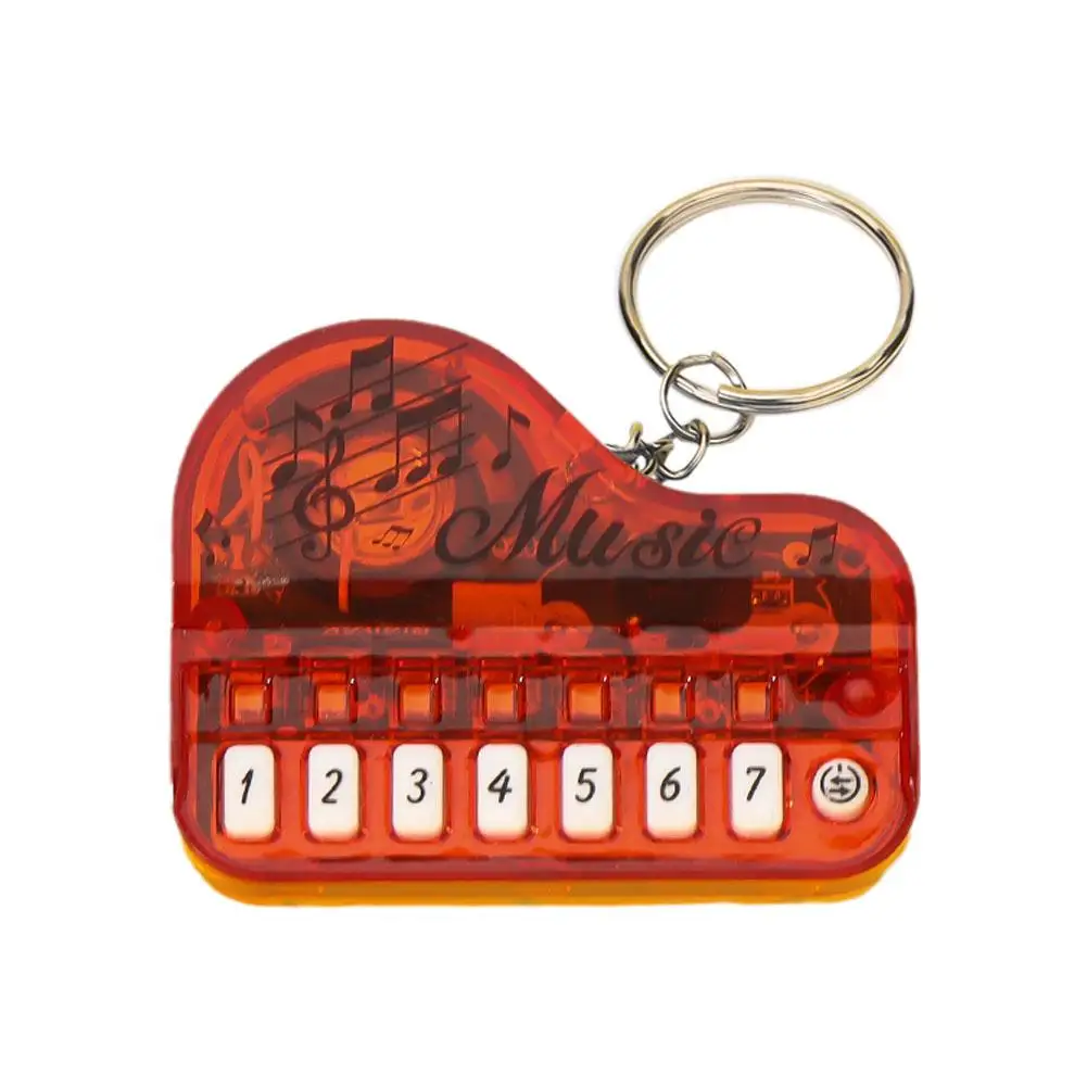 Mini Electronic Keyboard Keychain Portable Musical Instrument Toy Piano Keychain Mini Real Working Finger Piano Keychain