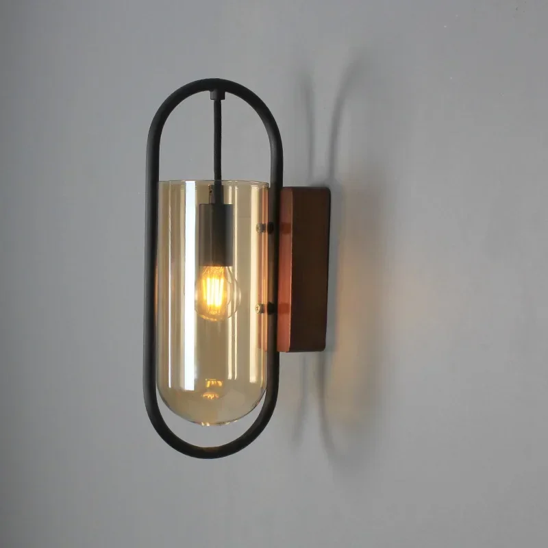 

Modern Wall Lamp Glass Wall Sconce Bedroom Bathroom Mirror Lights Art Decor Home Loft Decoration Luminaire LED Lighting Fixtures