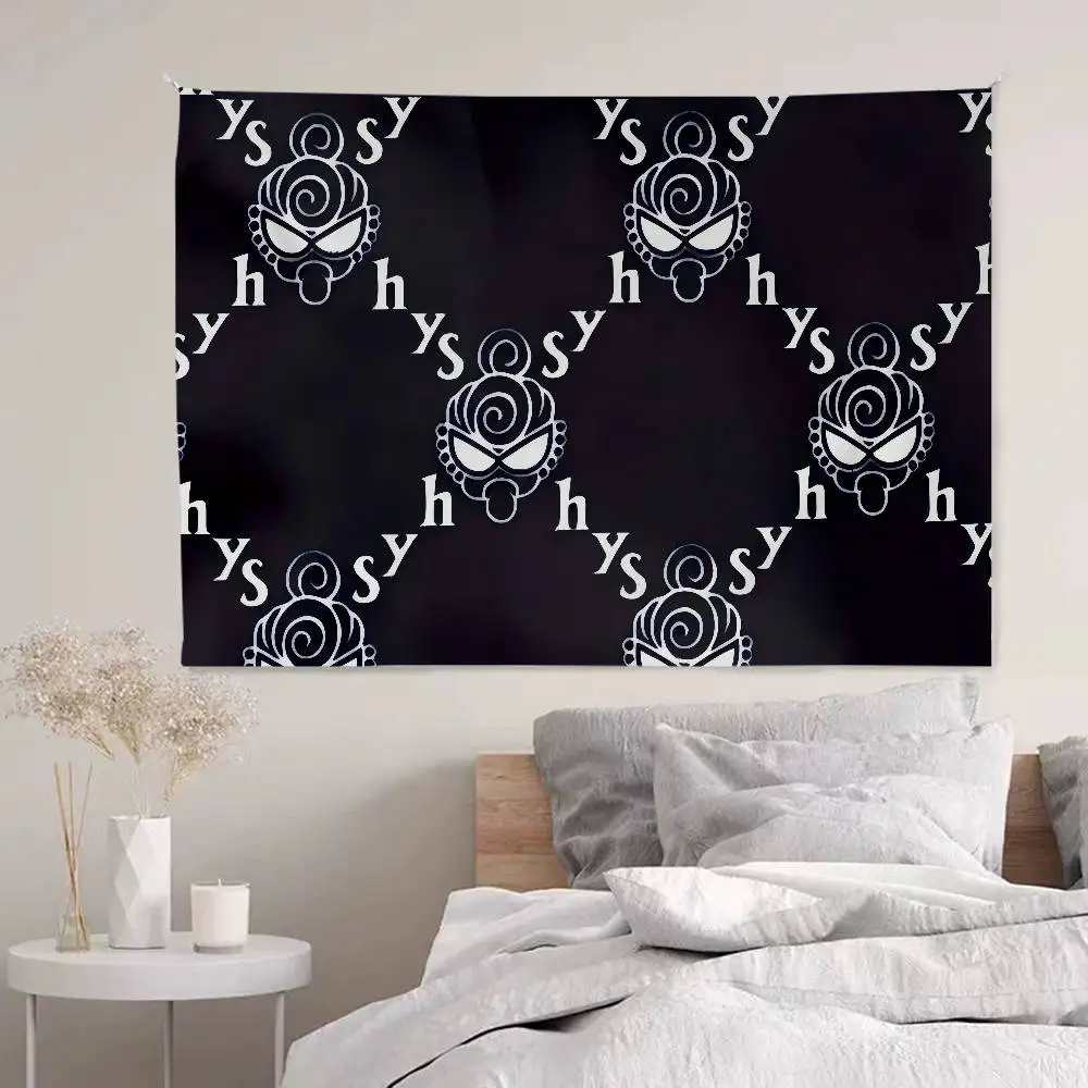 

Японская мода, гистерский мини-гобелен в стиле аниме, хиппи, цветок, настенные ковры, декор в общежитии, настенный домашний декор