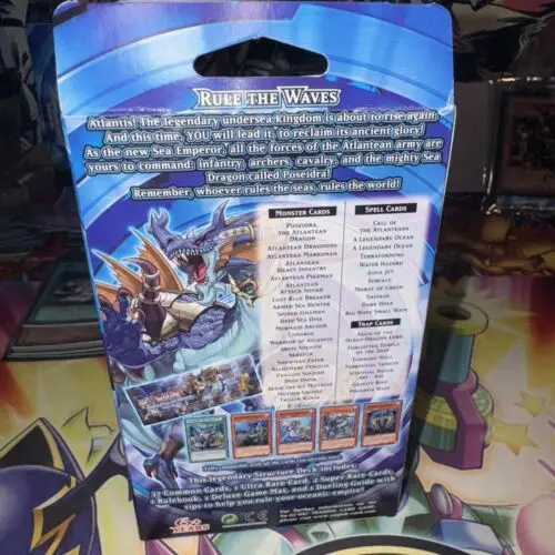 Yugioh KONAMI Duel Monsters TCG Structure Deck Realm Of The Sea Emperor SDRE English 1st Edition Collection Sealed Booster Box