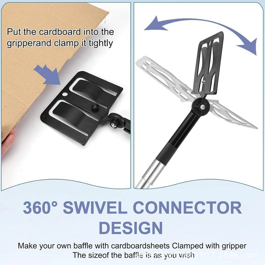 360 Rotation Joint Paint Shield Plastic Components No Ladder Required For Paper Shields Extendable Pole For Spraying