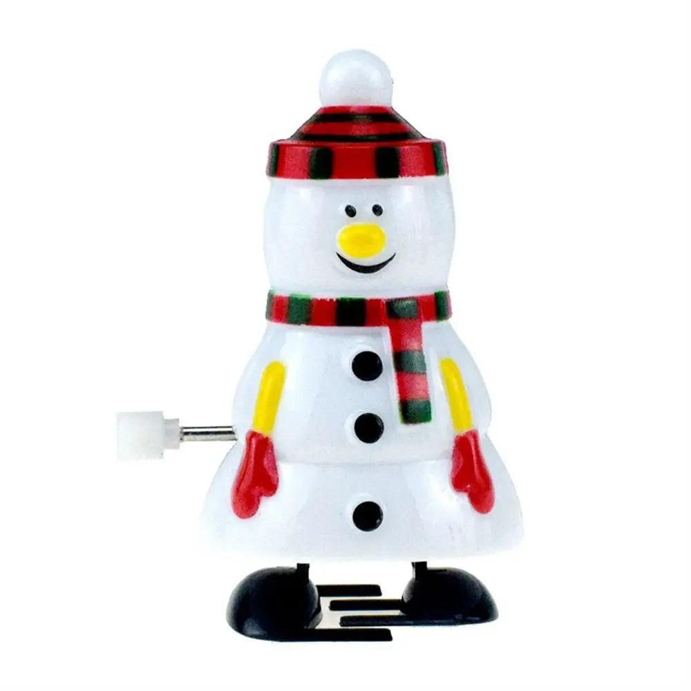 Christmas Series Wind-up Jumping Santa Claus Christmas Clockwork Cartoon Elk Snowman Santa Walking Party Interactive Props